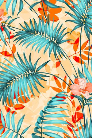 绿植树叶印花华亿平台图片