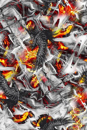 男装满版花印花华亿平台图片