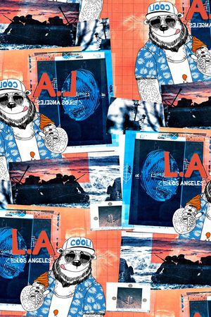 字母印花华亿平台图片