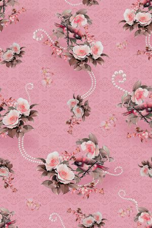 传统纹样印花华亿平台图片