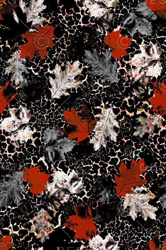 绿植树叶印花华亿平台图片