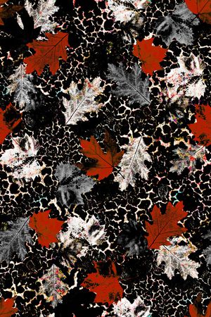 绿植树叶印花华亿平台图片