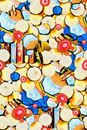 几何印花华亿平台图片