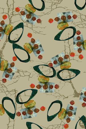 几何印花华亿平台图片