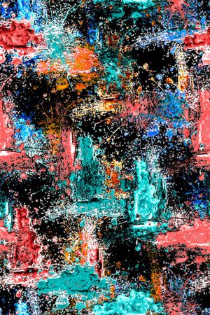 抽象男装印花华亿平台图片