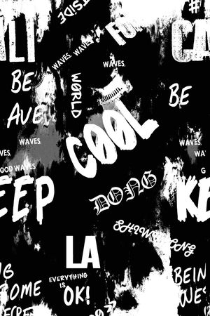 字母印花华亿平台图片