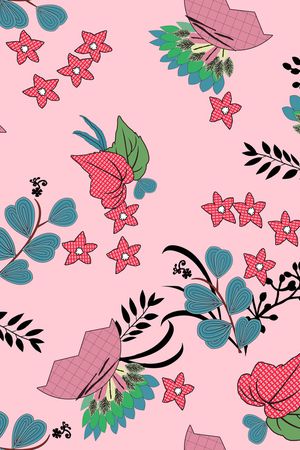 花卉印花华亿平台图片