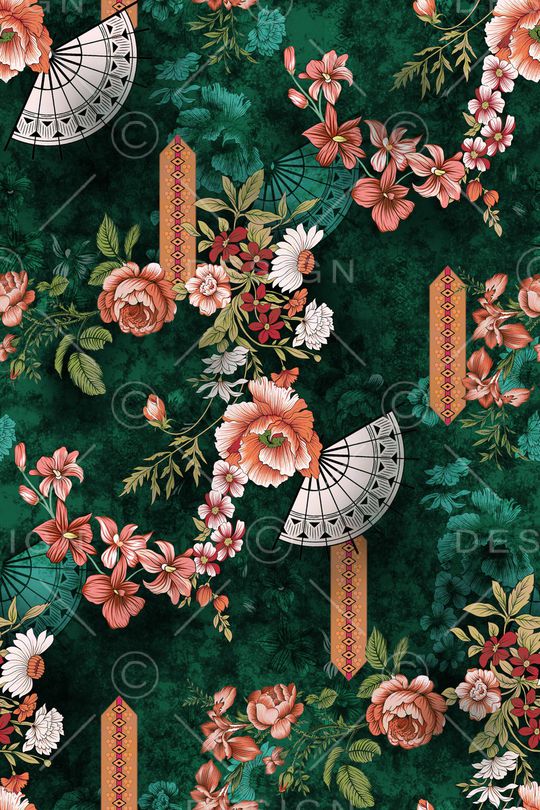 复古印花华亿平台图片