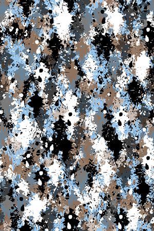 抽象男装印花华亿平台图片