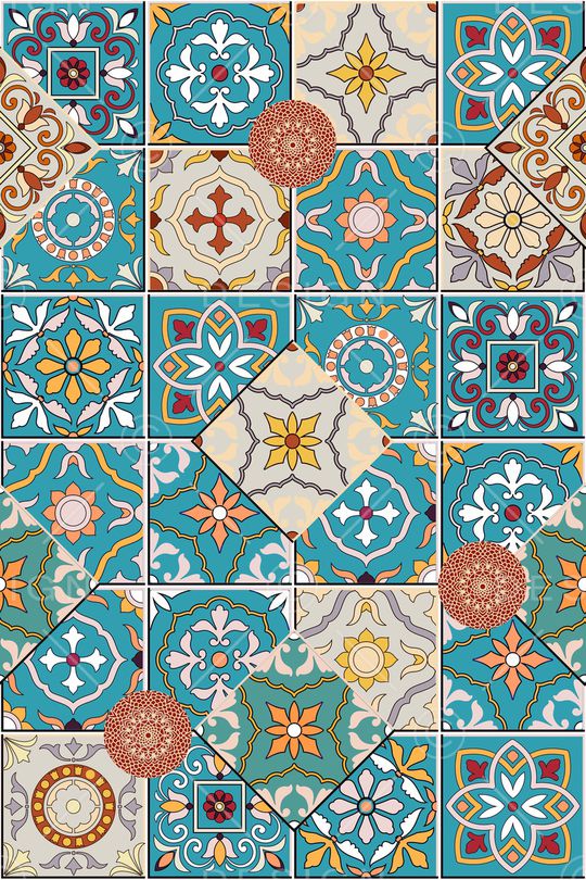 民族花卉印花华亿平台图片