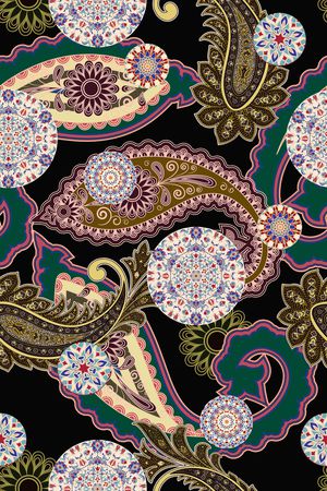 民族花卉印花华亿平台图片