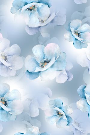 清爽底花卉印花华亿平台图片