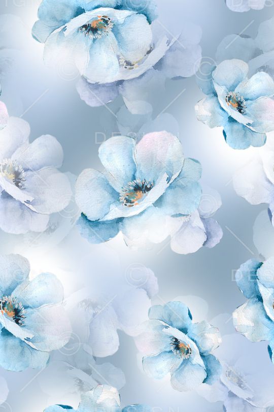 清爽底花卉印花华亿平台图片