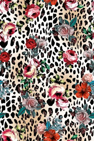 豹纹印花华亿平台图片