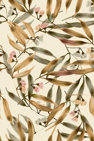 绿植树叶印花华亿平台图片