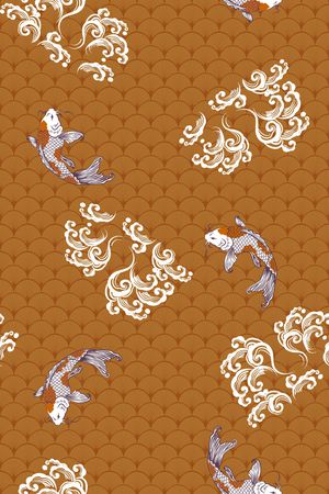 美人鱼印花华亿平台图片