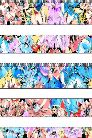 民族花卉印花华亿平台图片