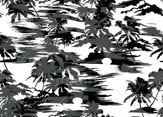 黑白华亿平台印花华亿平台图片