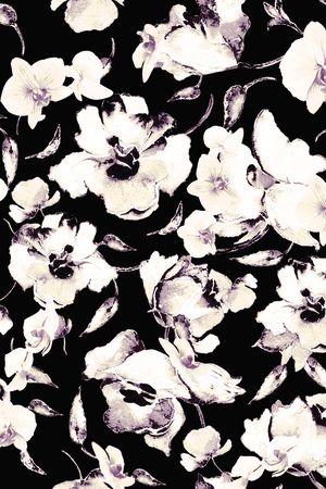 黑白华亿平台印花华亿平台图片