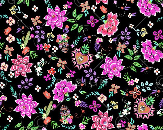 花卉印花华亿平台图片