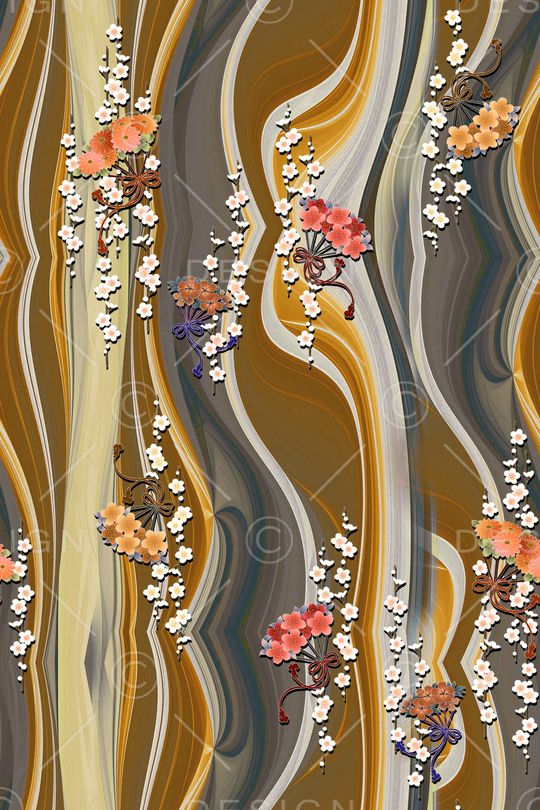 真丝印花华亿平台图片