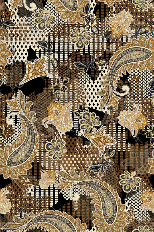 佩斯利印花华亿平台图片