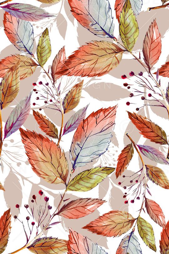 绿植树叶印花华亿平台图片