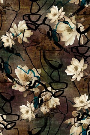 荷花印花华亿平台图片