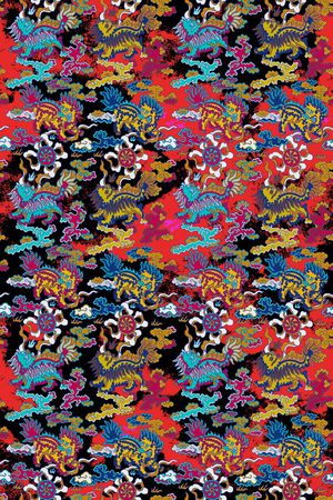 几何印花华亿平台图片