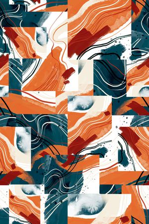 几何印花华亿平台图片