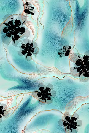 连衣裙印花华亿平台图片