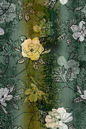 连衣裙印花华亿平台图片