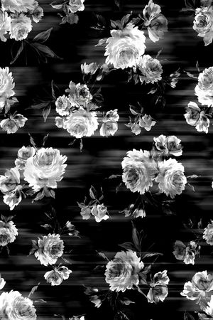 黑白华亿平台印花华亿平台图片