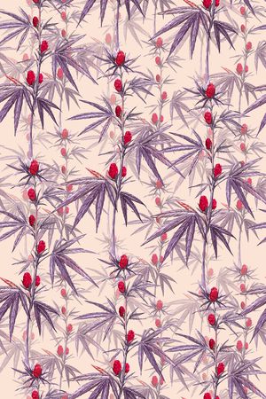 绿植树叶印花华亿平台图片