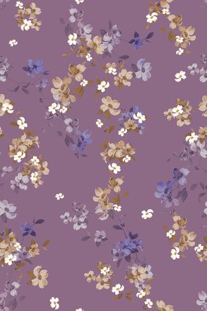 抽象花卉印花华亿平台图片