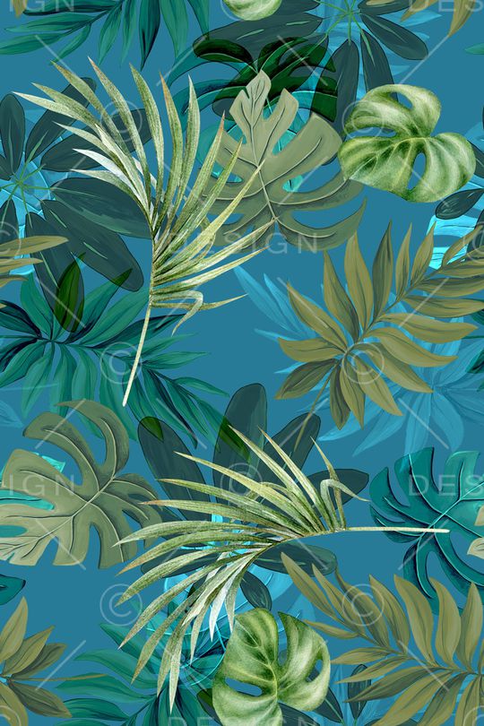 绿植树叶印花华亿平台图片