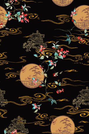 绿植树叶印花华亿平台图片