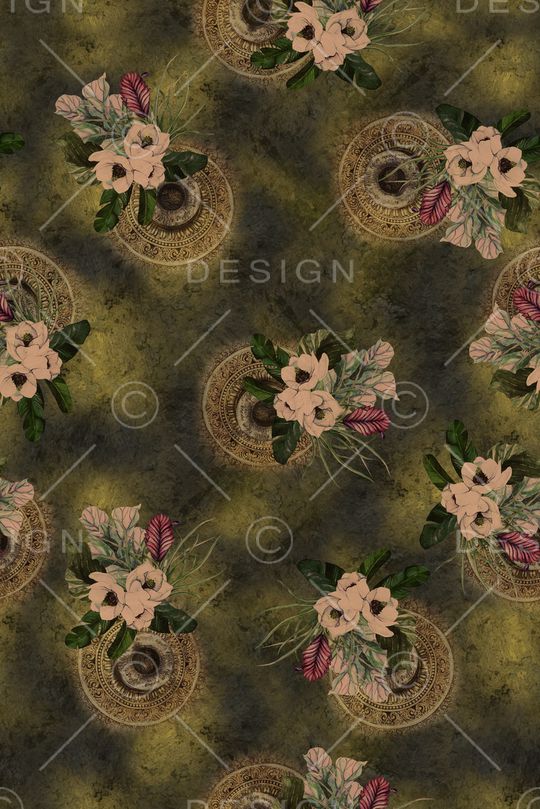 复古印花华亿平台图片