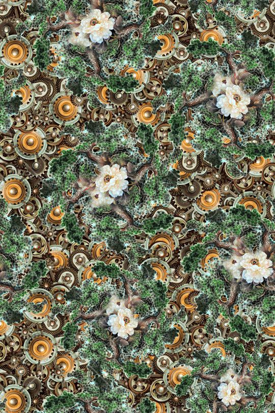 复古印花华亿平台图片