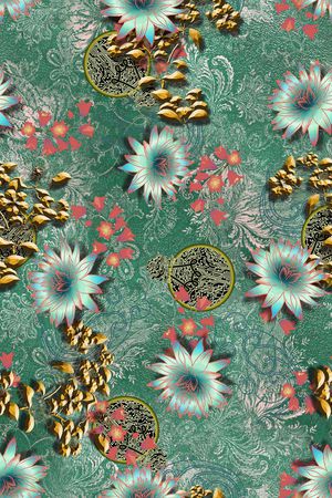 复古印花华亿平台图片