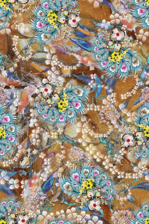 复古印花华亿平台图片