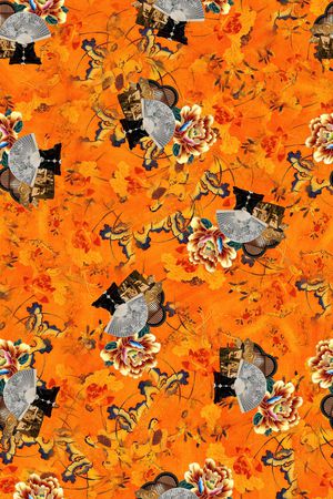 复古印花华亿平台图片