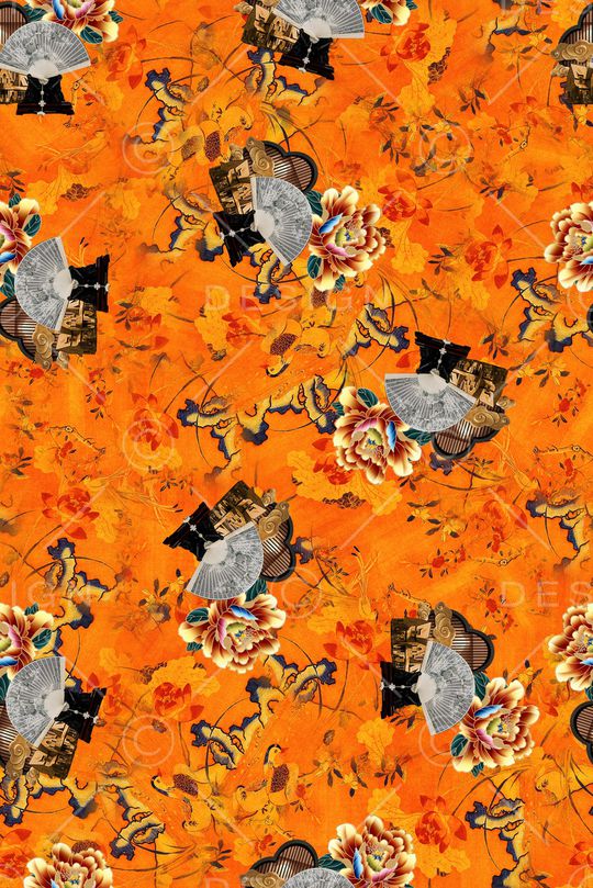 复古印花华亿平台图片