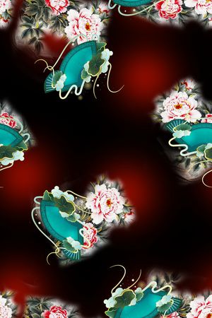 复古印花华亿平台图片