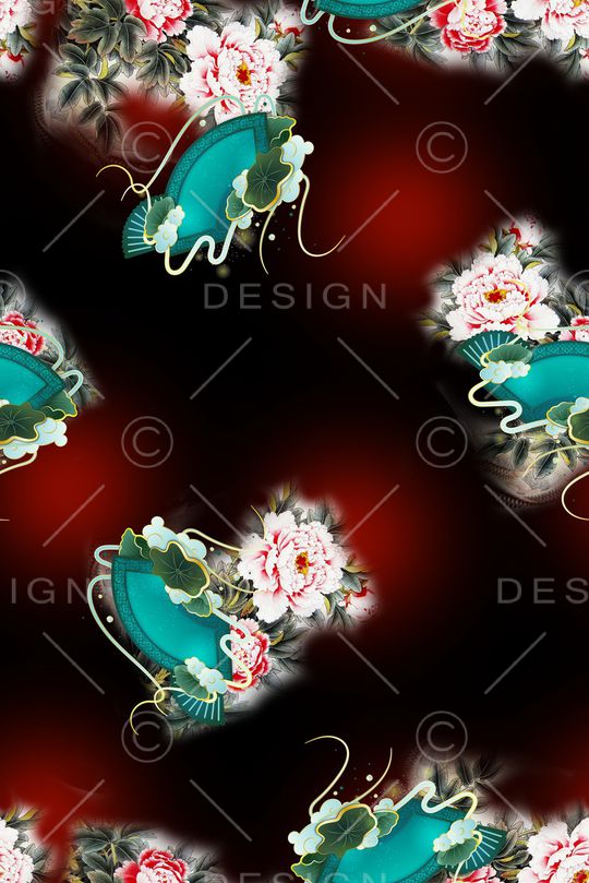 复古印花华亿平台图片