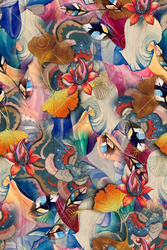 复古印花华亿平台图片