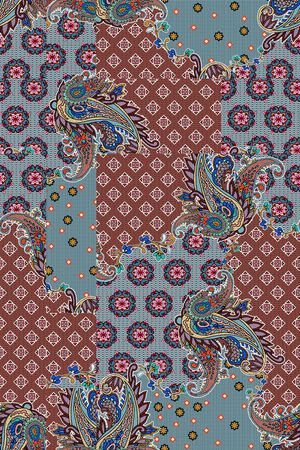 连衣裙印花华亿平台图片