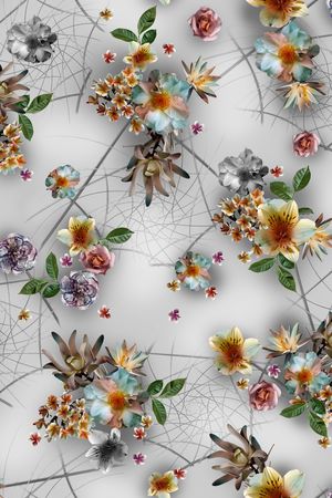 花卉印花华亿平台图片