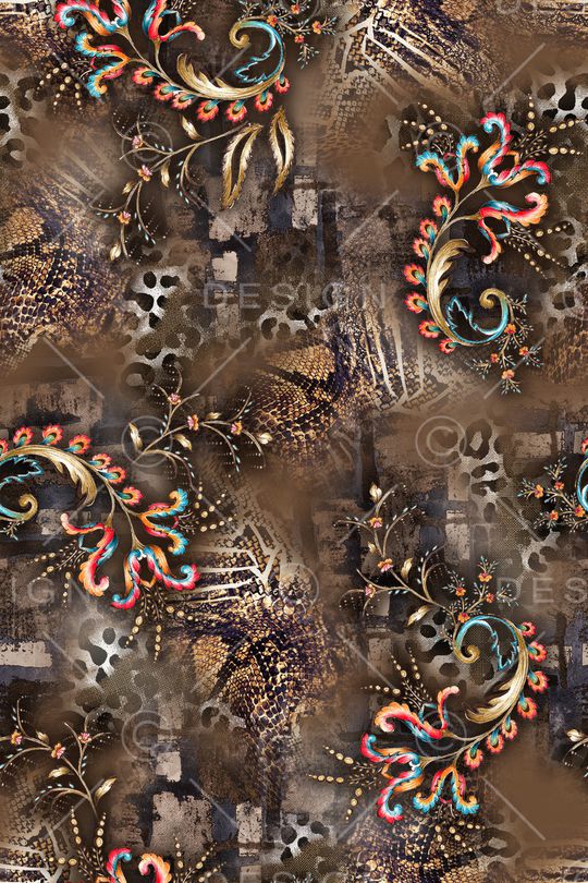 蛇纹印花华亿平台图片