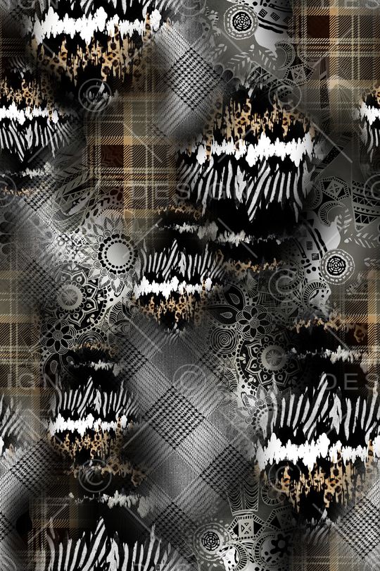 格子印花华亿平台图片